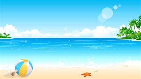 Cartoon Beach Backgrounds