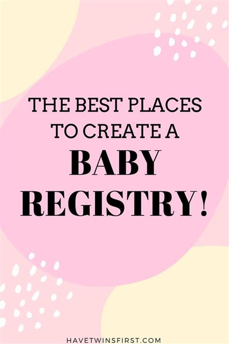 Best Stores For A Baby Registry Have Twins First