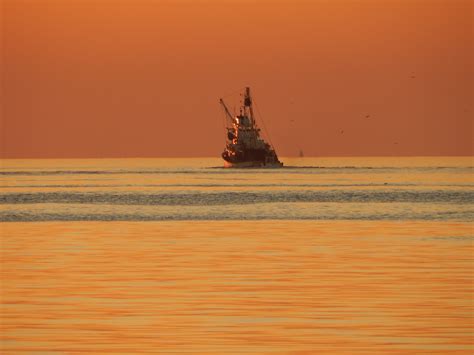 Wallpaper Ship Sunset Sea Shore Reflection Vehicle Wood