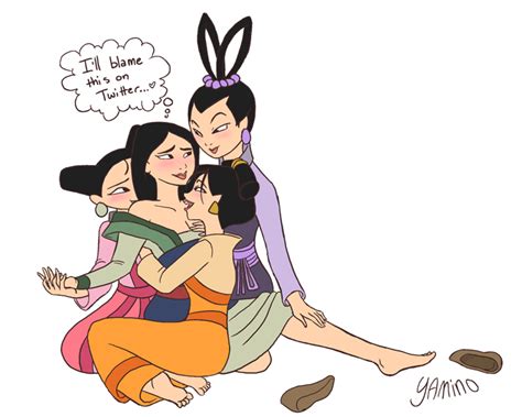 Rule 34 4girls Disney Disney Princess Fa Mulan Female Female Only Human Lesbian Mei Mulan