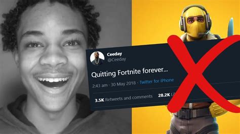 Disappointed At Developers Youtuber Ceeday Says Goodbye To Fortnite