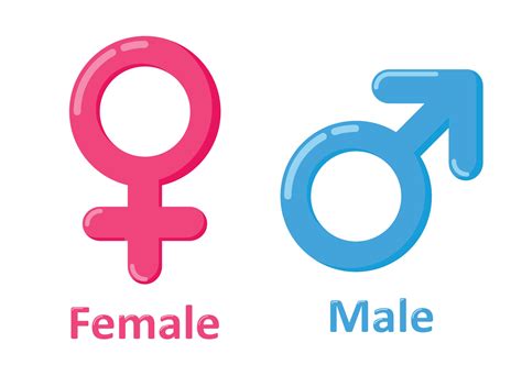 Gender Icon Symbol Cartoon Style Collection 2110609 Vector Art At Vecteezy