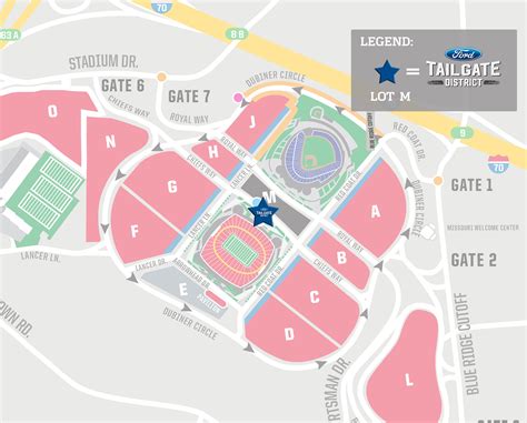 Arrowhead Parking Map Red 1