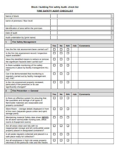 10 Safety Audit Checklist Templates In Pdf Word