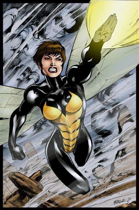 The Wasp Art By Eddy Barrows Marvel Wasp Marvel Comic Universe