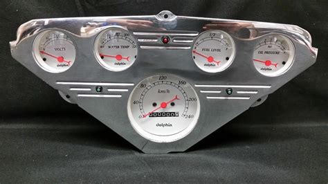 1955 1956 1957 1958 1959 Chevy Truck Gauge Cluster Street Rod White Metric Instrument Clusters