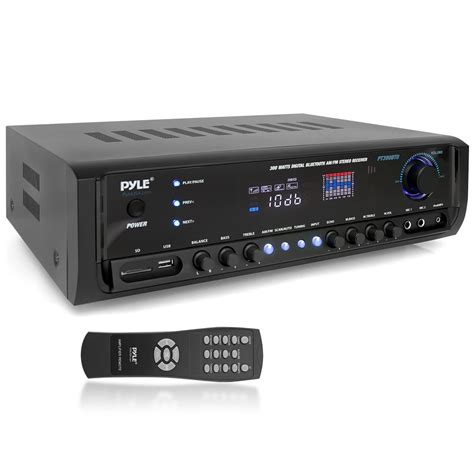 Pyle Hybrid Amplifier Receiver Home Theater Stereo System Bluetooth