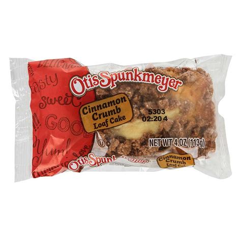 Otis Spunkmeyer Individually Wrapped Cinnamon Cake Crumb Loaf 4 Ounce 24 Per