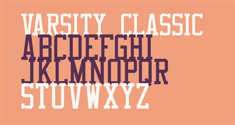 Varsity Classic Serif B Free Font What Font Is