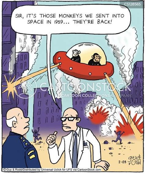 Ufo Alien Invasion Comic Strip Whizkesil