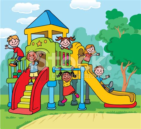 Outdoor Preschool Playground Clip Art