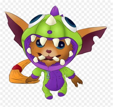 League Of Legends Gnar Draw Hd Png Download Vhv