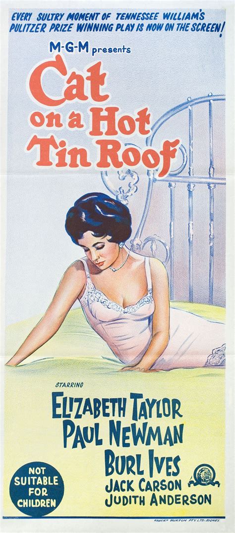 In the collected poems of dylan thomas, copyright 1952 by dylan thomas, published by new directions. Cat on a Hot Tin Roof R1966 Australian Daybill Poster | Posteritati Movie Poster Gallery | New ...
