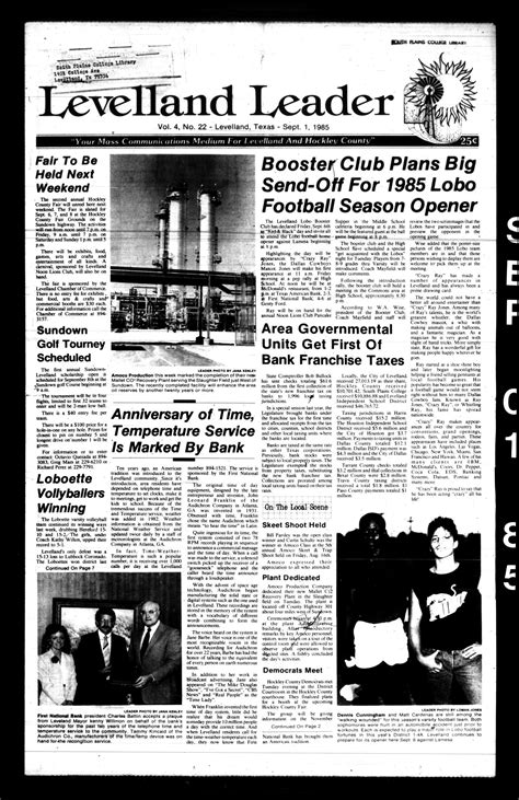 Levelland Leader (Levelland, Tex.), Vol. 4, No. 22, Ed. 1 Sunday