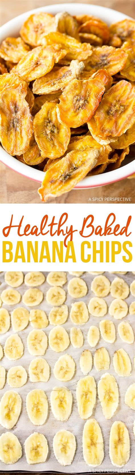 Healthy Baked Banana Chips A Spicy Perspective