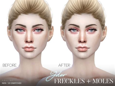 Yder Freckles Moles N08 By Pralinesims At Tsr Sims 4 Updates