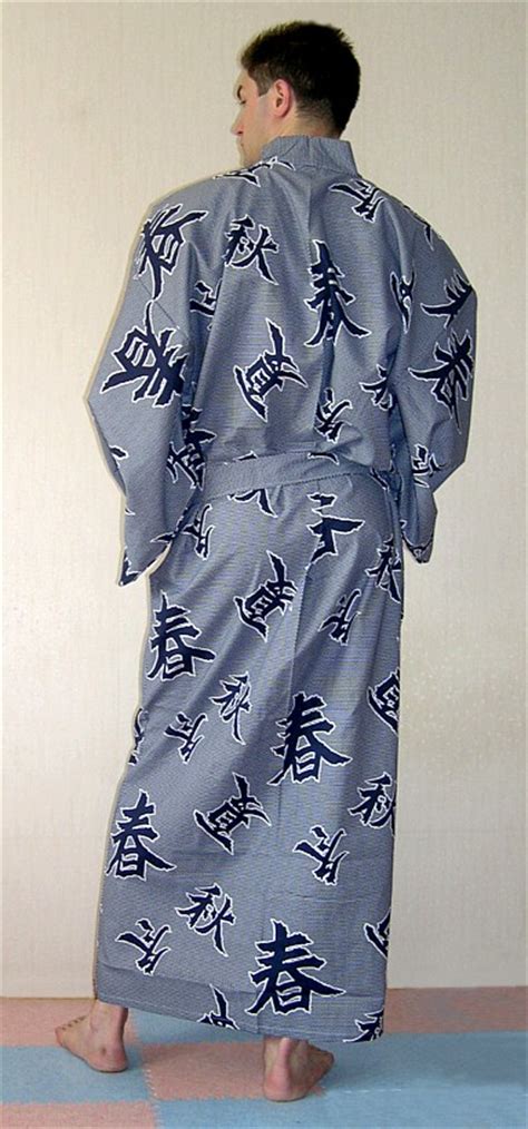 Japanese Mans Cotton Yukata Traditions Japanese Mens Original Kimono