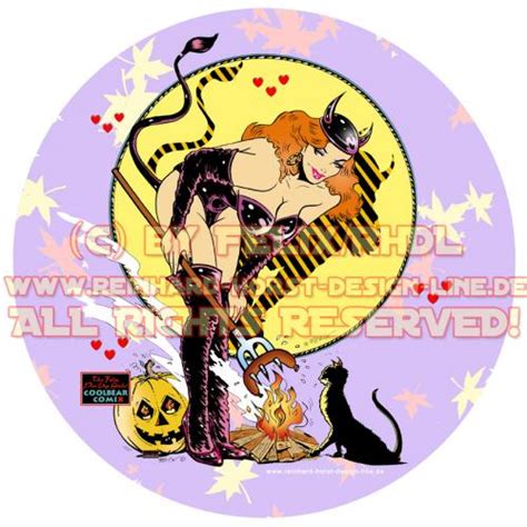 Halloween Pin Up Design By Felixfromac Love Cartoon Toonpool