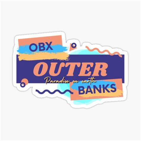 Obx Outer Banks Paradise On Earth Sticker For Sale By Chencumea