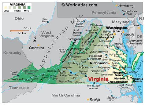 North Virginia Map