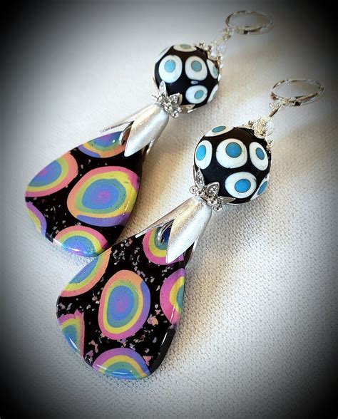 Contemporary Polymer Clay Earring Charms Accented With In 2020 Clay