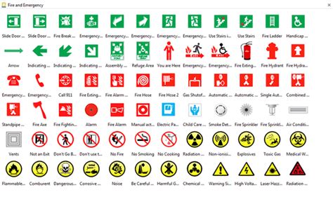 Fire Evacuation Plan Symbols Images And Photos Finder