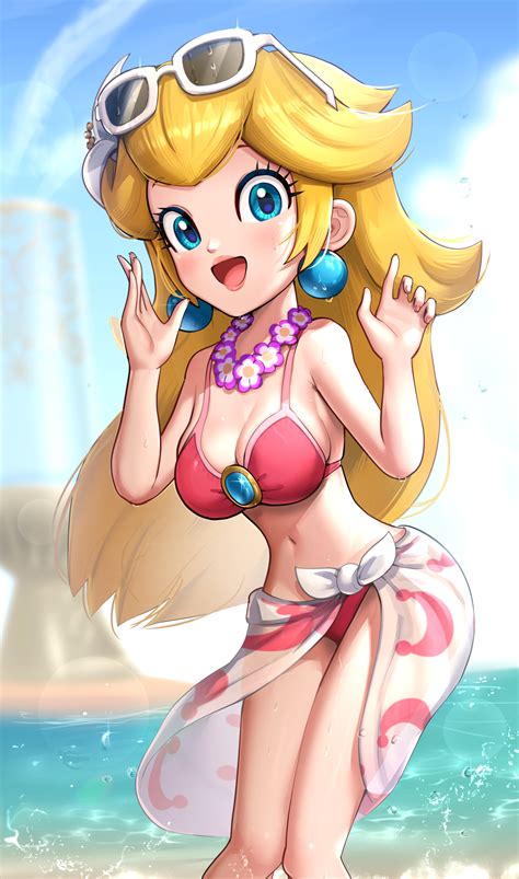 Gonzarez Princess Peach Princess Peach Swimwear Mario Series Nintendo Super Mario