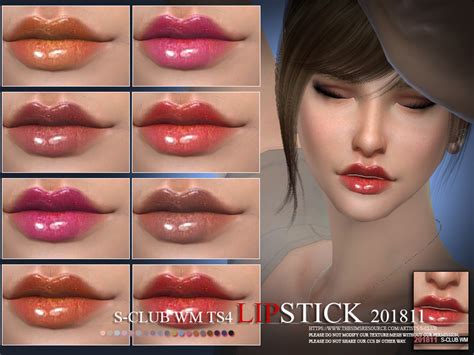 The Sims Resource S Club Wm Ts4 Lipstick 201811