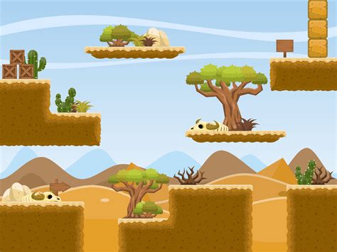 2d Textures For Desert Style Platform Games Playlectric