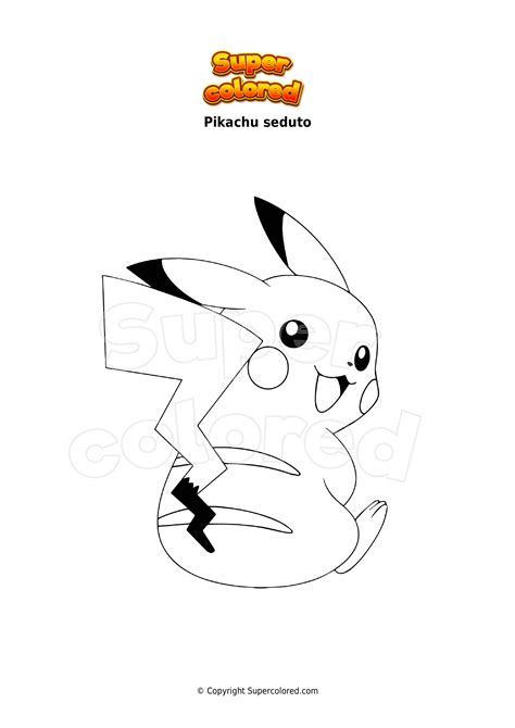 Pikachu Di Segno Da Colorare