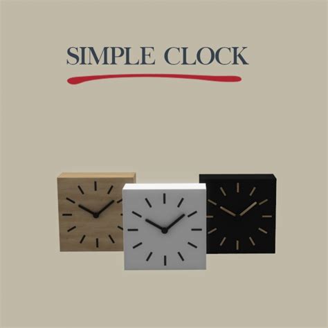 Simple Clock At Leo Sims Sims 4 Updates