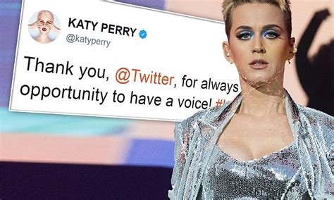 Katy Perry Is First Person To Hit 100m Twitter Followers Daily Mail Online