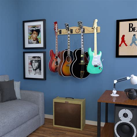 The Pro-File™ Wall Mounted Multi Guitar Hanger in 2021 | Guitar wall hanger, Guitar wall, Guitar ...