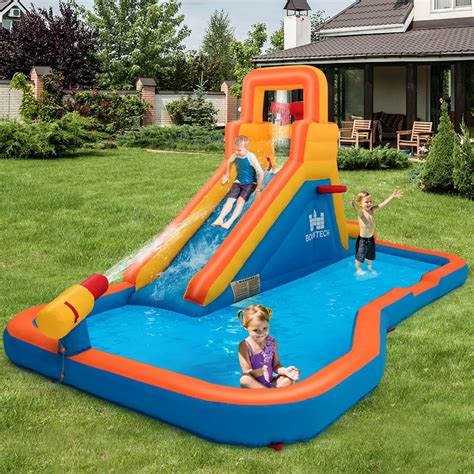 Inflatable Splash Water Bounce House Jump Slide Bouncer Kid Without
