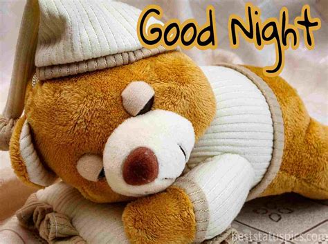 Love Good Night Images With Teddy Bear And Doll Hd Best Status Pics