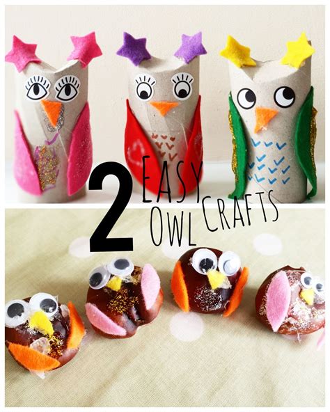2 Easy Owl Crafts For Kids Owl Crafts Crafts Crafts For Kids