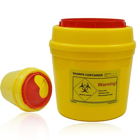Sharps Container Needle Disposal With Lid L Manlab Medicals