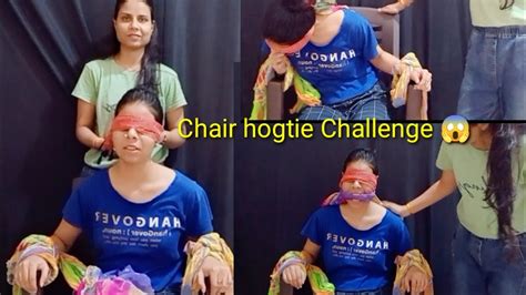 Chair Hogtie Challenge 😳 Hogtie Escape Challenge Requested Video Funnyvideo Youtube