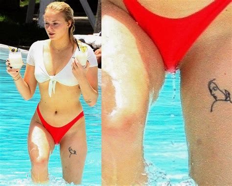 Sophie Turner De Game Of Thrones Fue Pillada Muy Mojadita Y Casi