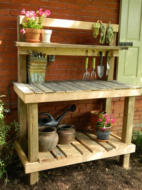Diy Potting Bench From Pallets Wallpaper Robles