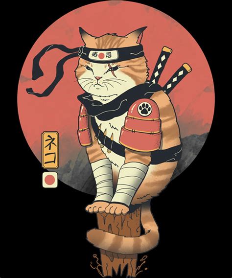 Shinobi Cat Classic Poster Summer Painting By Morgan Joel Fine Art
