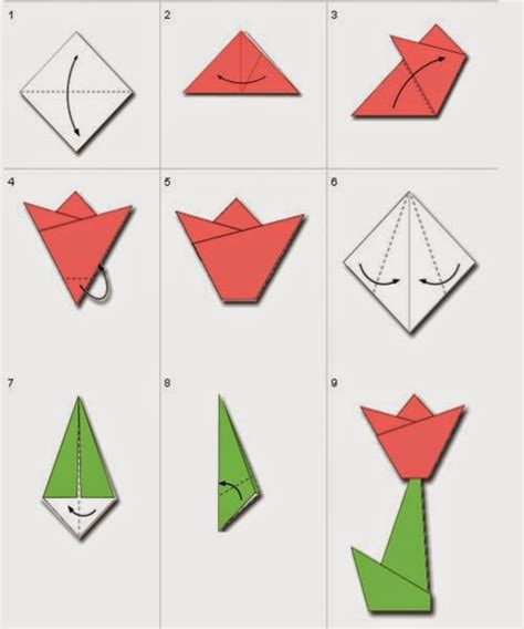 Cara Membuat Origami Bunga Origami Bunga Mawar Cara Kertas Retrouvez