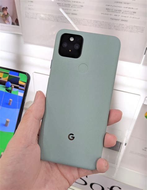 Google pixel 5 android smartphone. Live photos of The Sorta Sage Green Google Pixel 5 ...