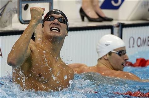 2012 London Olympics Mens Swimming Nathan Adrian Of Us Wins Gold In