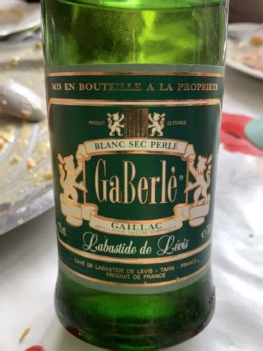 Labastide de Levis Gaberlé Perlé Gaillac Blanc Sec Vivino US