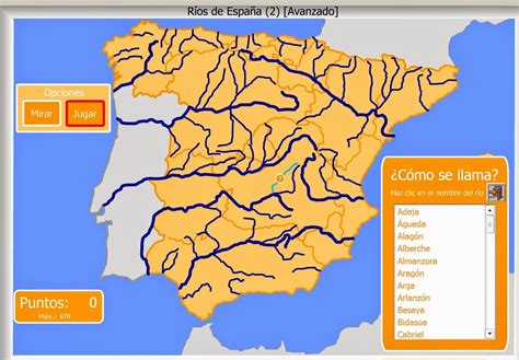 Mapa Interactivo De Espana Rios De Espana Nivel Facil Rios De Espana Images