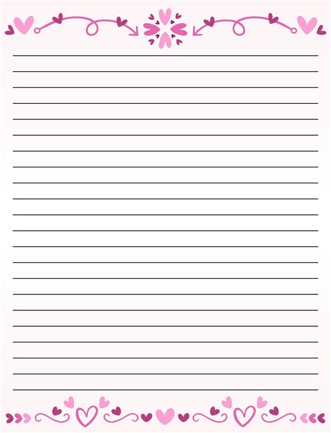 Printable Lined Stationery Paper