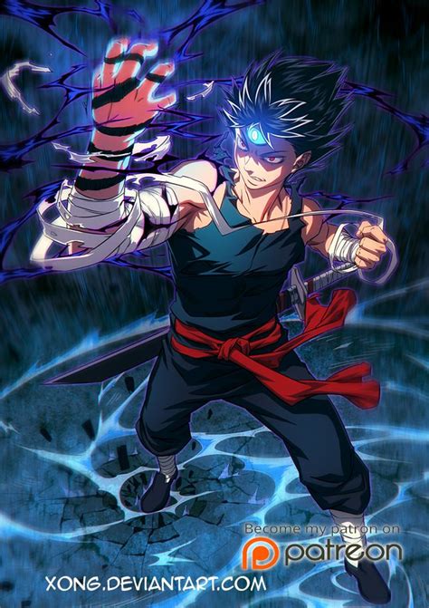 Hiei Fanart From Yu Yu Hakusho Hi Res  And Psd File On Patreon