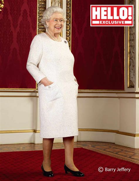 Queen Elizabeth Poses With Her Hands In Dress Pockets