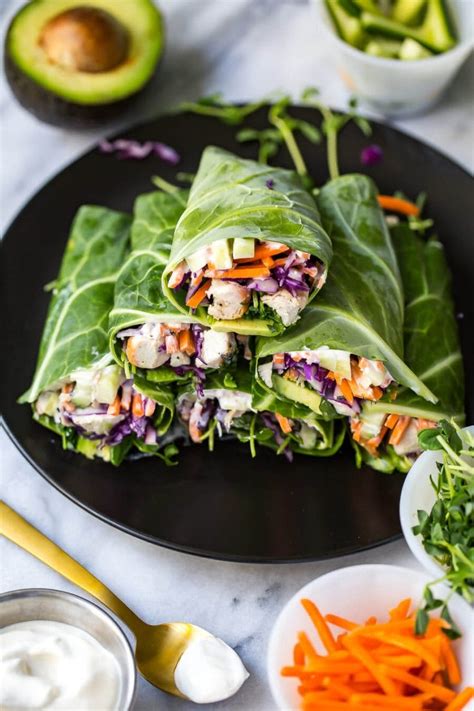 Related searches for bicomponent fibers: Low Carb Garlic Chicken Collard Wraps | The Girl on Bloor